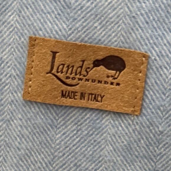 LANDS DOWN UNDER Chambray Italian Herringbone Scarf - Picture 3 of 5